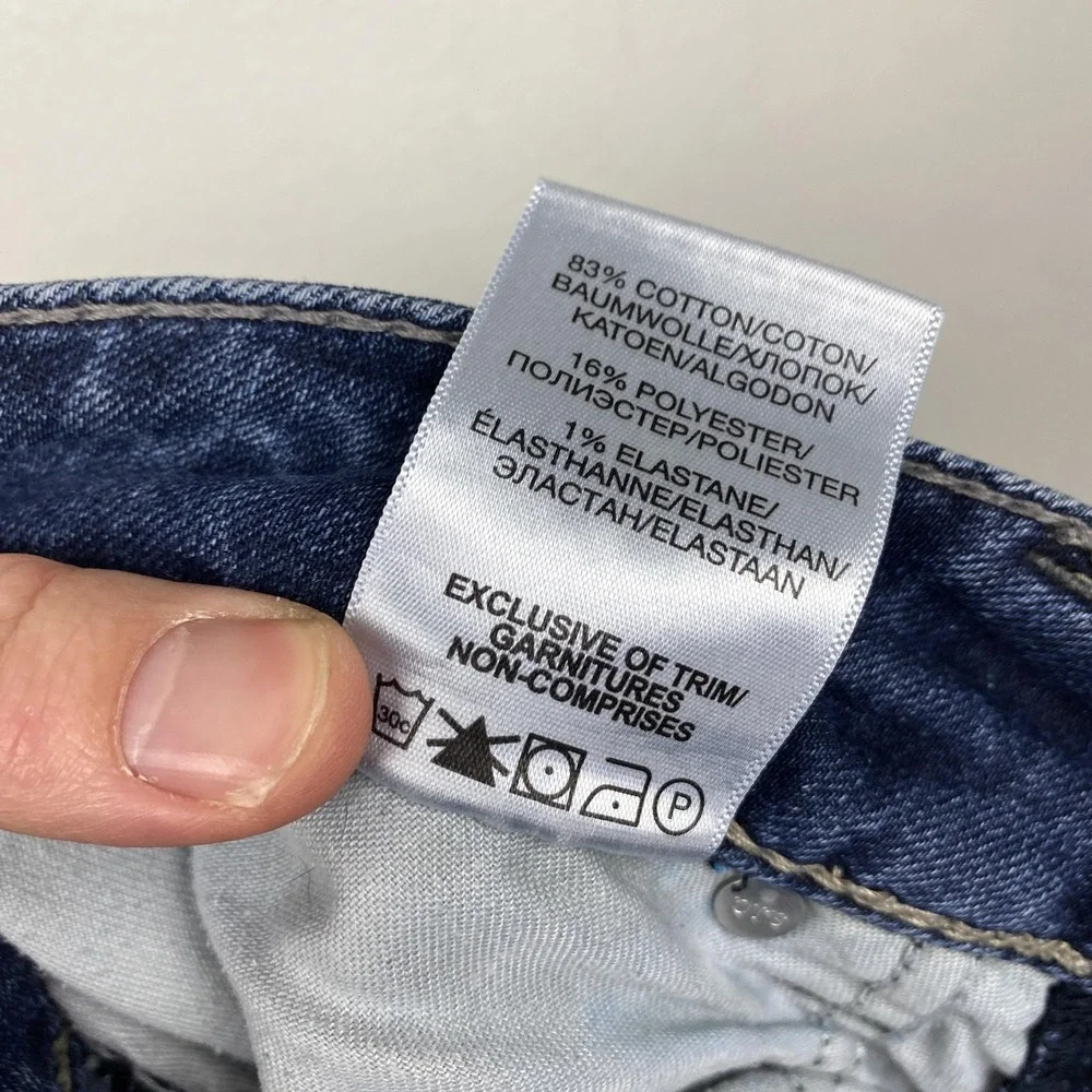 Silver Jeans Co Jeans Womens W29 L33 Blue Suki Mid Slim Boot Super Stretch Denim